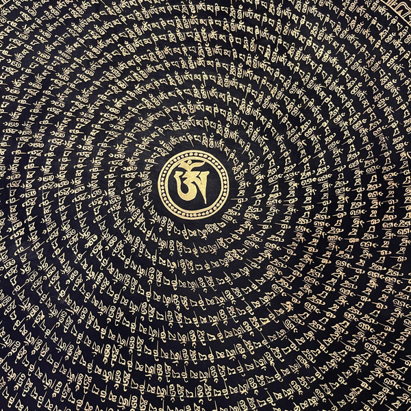 Om Mantra Mandala Thangka - Art Of Tibet