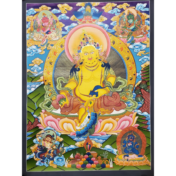 Pancha(Five) Jambhala Thangka - Art Of Tibet