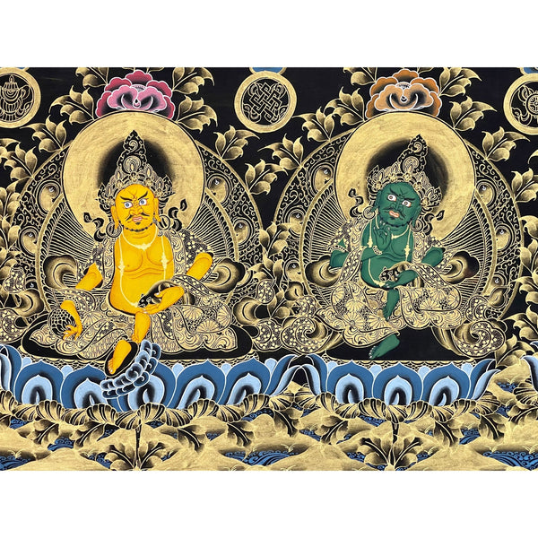 Pancha(Five) Jambhala Thangka - Art Of Tibet