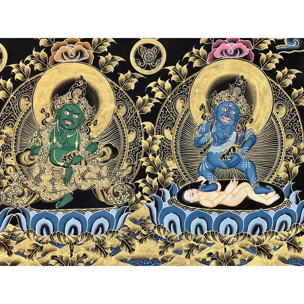 Pancha(Five) Jambhala Thangka - Art Of Tibet