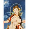 Standing White Tara Thangka - Art Of Tibet