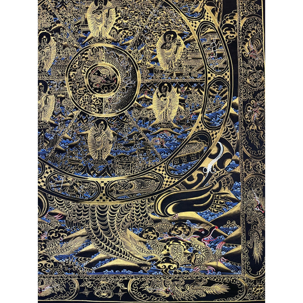 Wheel Of Life Masterpiece Thangka - Art Of Tibet