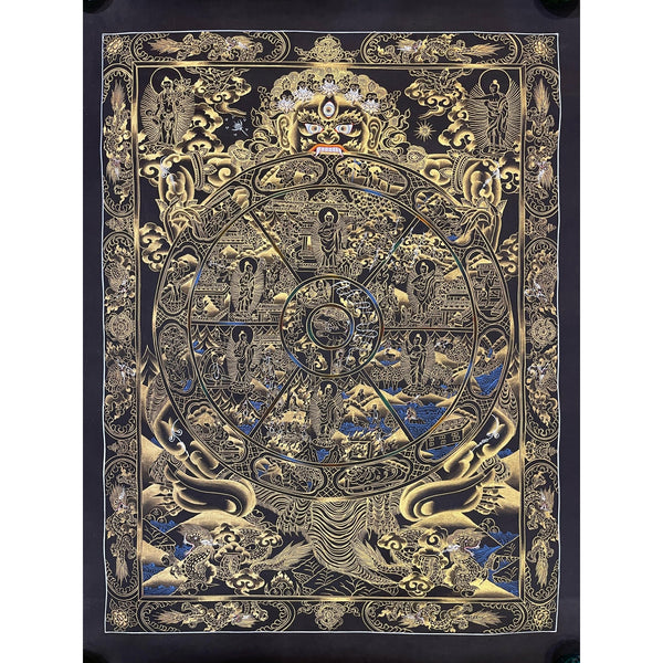 Wheel Of Life Masterpiece Thangka - Art Of Tibet