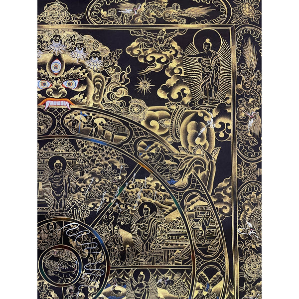 Wheel Of Life Masterpiece Thangka - Art Of Tibet
