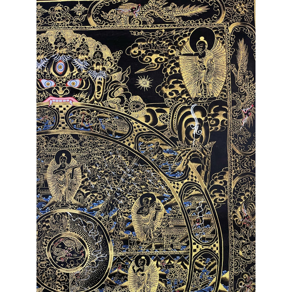 Wheel Of Life Masterpiece Thangka - Art Of Tibet