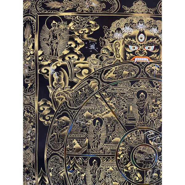 Wheel Of Life Masterpiece Thangka - Art Of Tibet