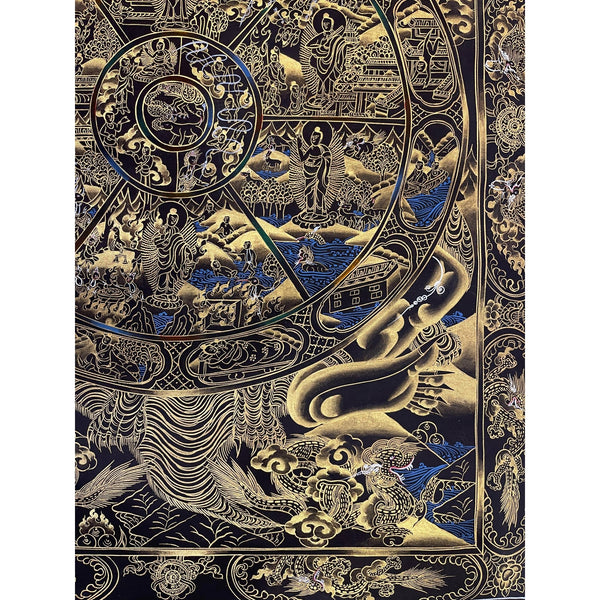 Wheel Of Life Masterpiece Thangka - Art Of Tibet