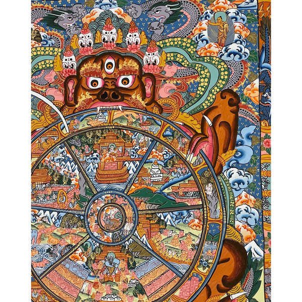 Wheel Of Life Masterpiece Thangka - Art Of Tibet