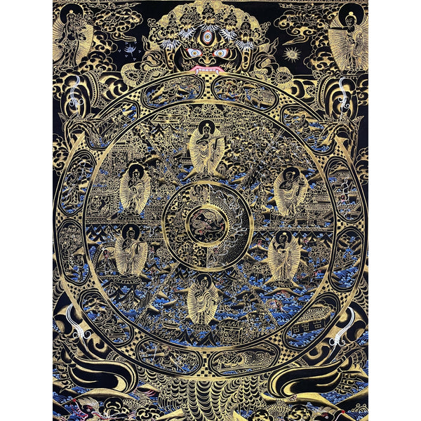 Wheel Of Life Masterpiece Thangka - Art Of Tibet