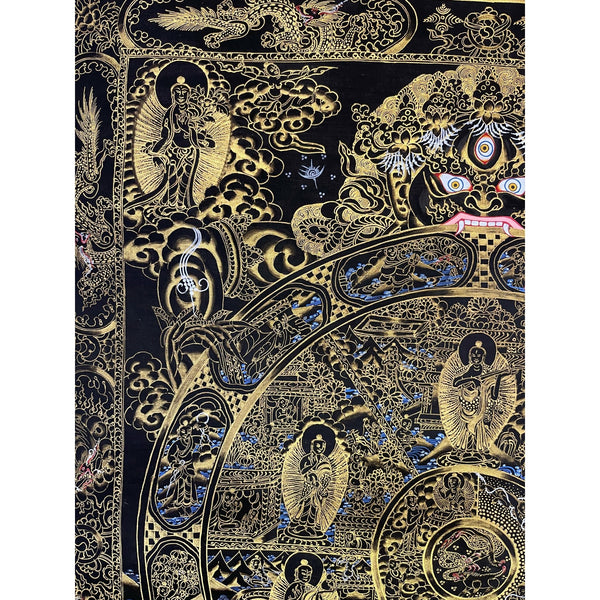 Wheel Of Life Masterpiece Thangka - Art Of Tibet
