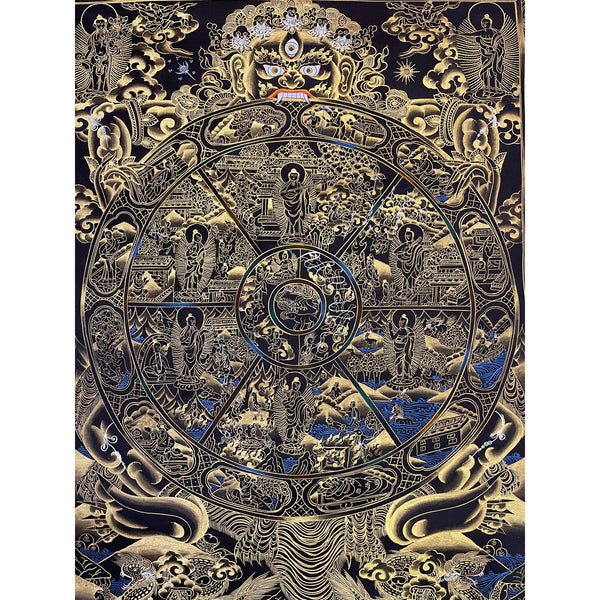 Wheel Of Life Masterpiece Thangka - Art Of Tibet