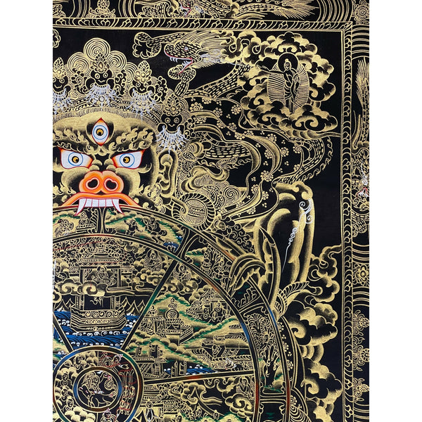 Wheel Of Life Tibetan Thangka Painting - Art Of Tibet