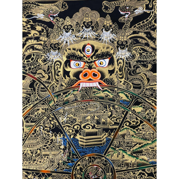 Wheel Of Life Tibetan Thangka Painting - Art Of Tibet