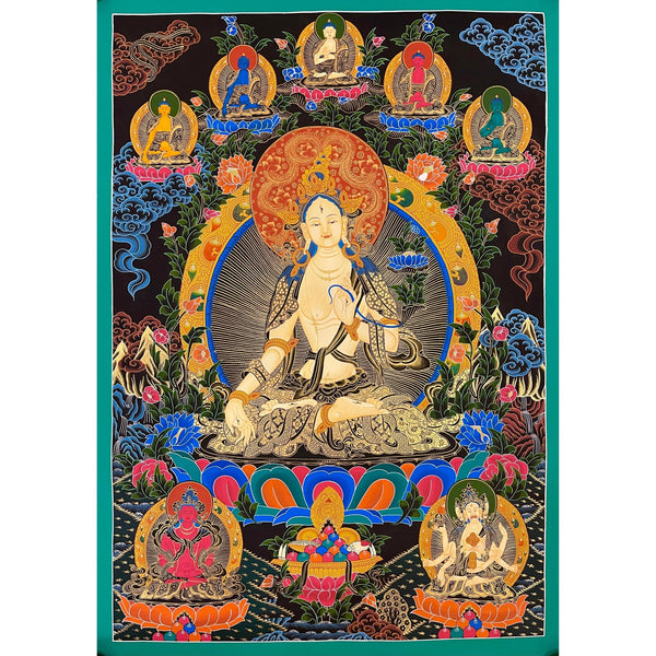 White Tara Large Thangka - Art Of Tibet