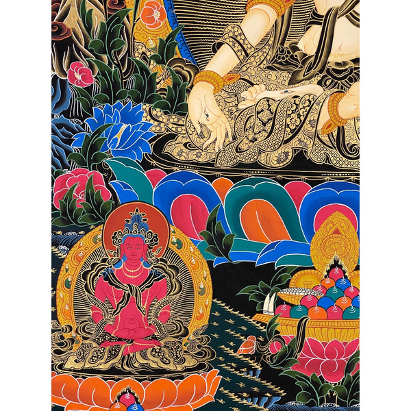 White Tara Large Thangka - Art Of Tibet
