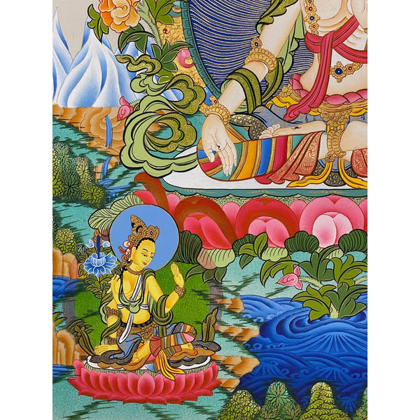 White Tara Thangka - Art Of Tibet
