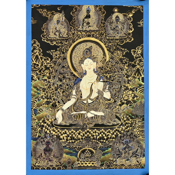 White Tara Thangka - Art Of Tibet