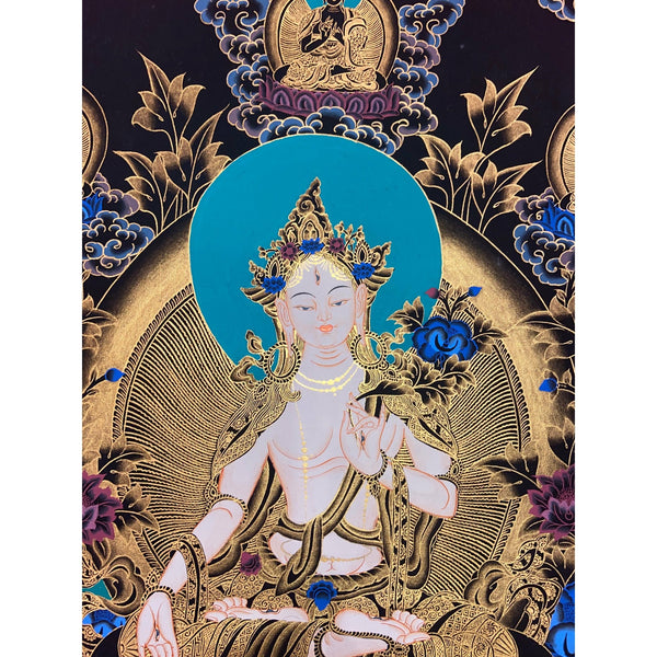 White Tara Thangka - Art Of Tibet