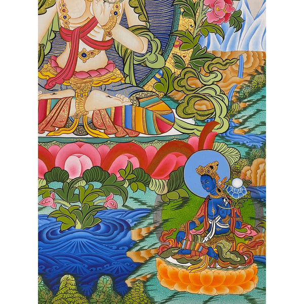 White Tara Thangka - Art Of Tibet