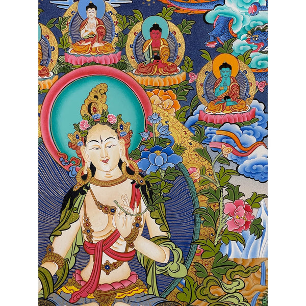 White Tara Thangka - Art Of Tibet