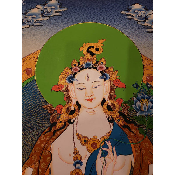 White Tara Thangka - Art Of Tibet