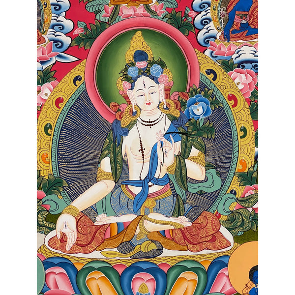 White Tara Thangka - Art Of Tibet