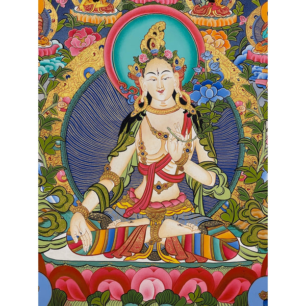 White Tara Thangka - Art Of Tibet