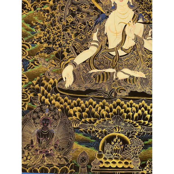 White Tara Thangka - Art Of Tibet