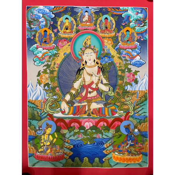 White Tara Thangka - Art Of Tibet