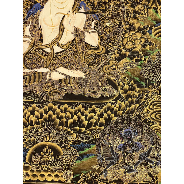 White Tara Thangka - Art Of Tibet