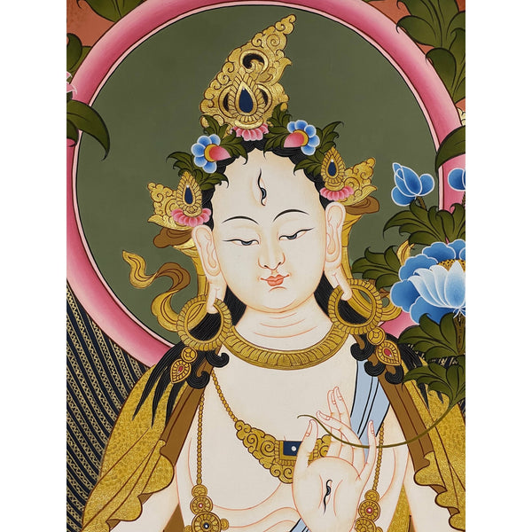 White Tara Thangka - Art Of Tibet