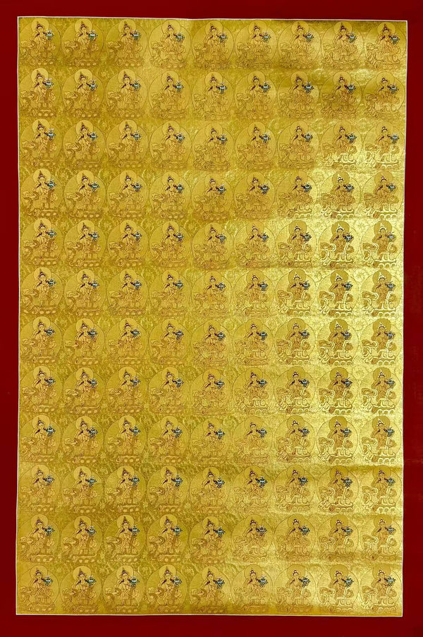 108 Green Tara Thangka - Art Of Tibet