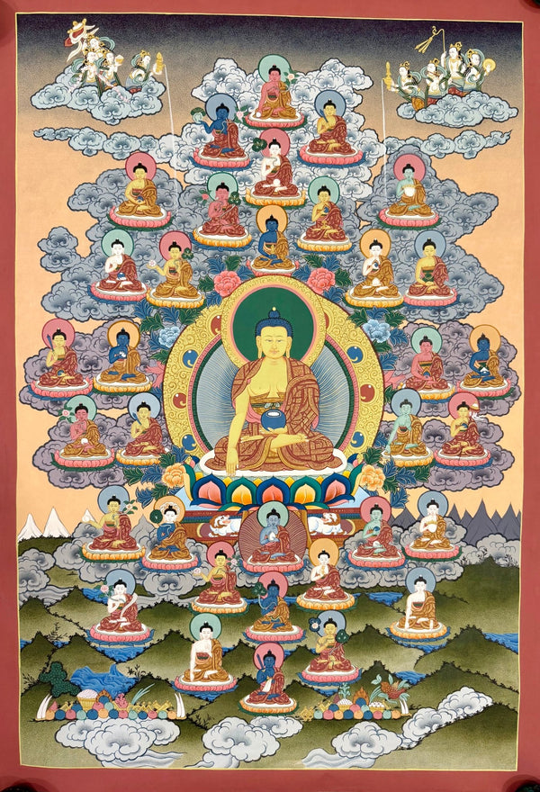 35 Buddha Masterpiece Thangka - Art Of Tibet