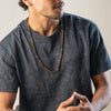 Tiger Eye & Lava Rock Heishi Beads Mala