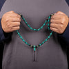 Turquoise Inlaid Bone Mala