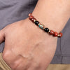 Red Jasper & Onyx Determination Bracelet