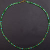 Tibetan Turquoise & Green Jade Short Mala