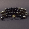 Pyrite & Onyx Mala – Prosperity & Protection