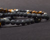 Lava Stone with Tiger Eye Endless Knot Mala