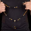 Onyx with Tiger Eye Endless Knot Mala