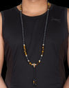 Lava Stone with Tiger Eye Endless Knot Mala