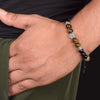 Onyx with Tiger Eye Endless Knot Bracelet
