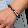 Lava Stone & Dzi Beads Grounding Bracelet