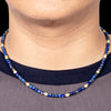 Lapis and Pearl Short Mala