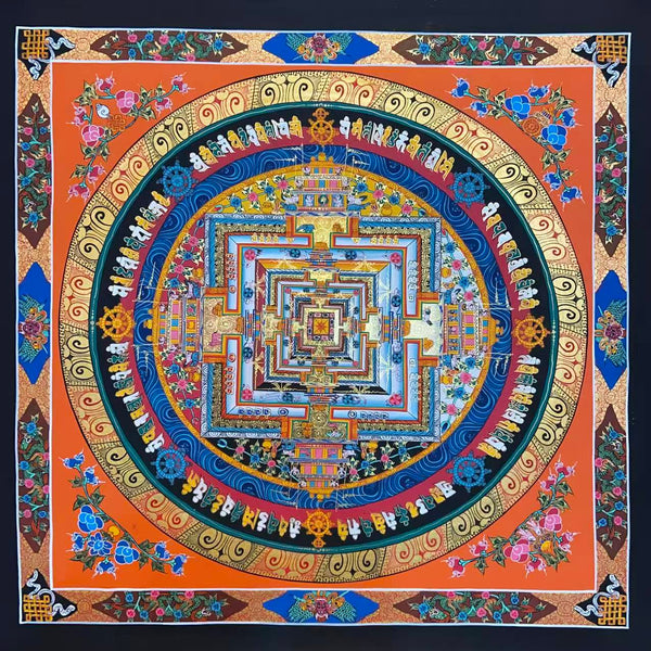 Kalachakra Mandala Tibetan Thangka Painting