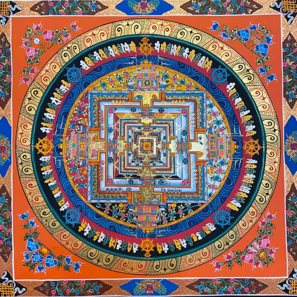 Kalachakra Mandala Tibetan Thangka Painting