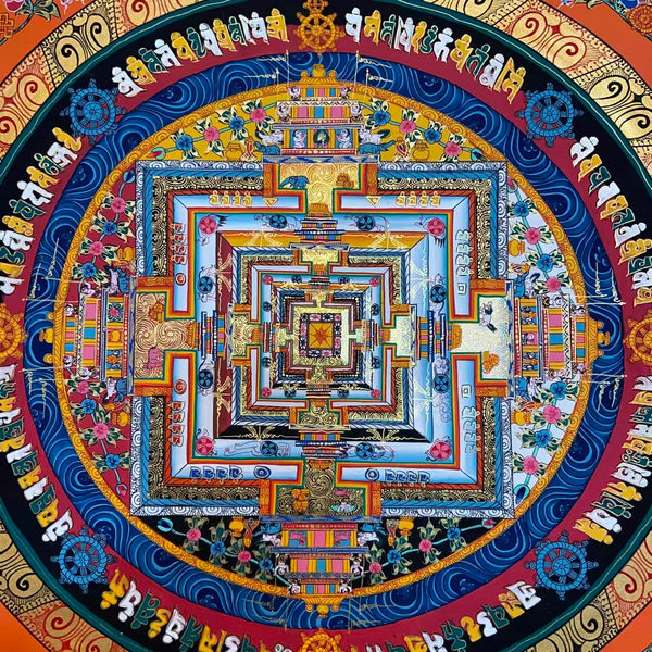 Kalachakra Mandala Tibetan Thangka Painting