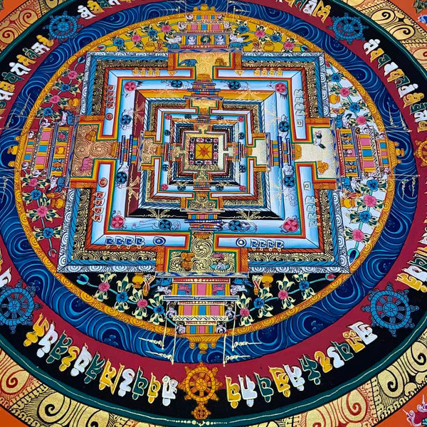 Kalachakra Mandala Tibetan Thangka Painting