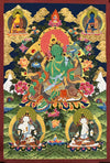 Green Tara Large Thangka