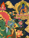 Green Tara Large Thangka